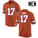 Men's Florida Gators #17 Kadarius Toney NCAA Nike Orange Authentic Stitched College Football Jersey SKQ4562AD